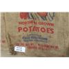 Image 5 : Lot of 6 Northern Chief Northern Grown Potatoes Burlap Sacks - 100lbs North Dakota