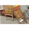 Image 4 : 6 Vintage Wooden Folding Chairs