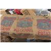 Image 2 : 3 Snowman Potato Sacks + 3 Northern Chief Potato Sacks - 100lbs Burlap Sacks - North Dakota