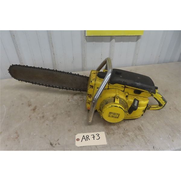 McCulloch Chainsaw with 20" Bar - Turns Over