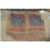 Image 2 : 6 Northern Chief Potato Sacks, 2 Snowman Potato Sacks - 100lbs - North Dakota