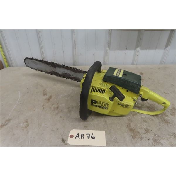Pioneer P26 Chainsaw with 16" Bar - Turns Over