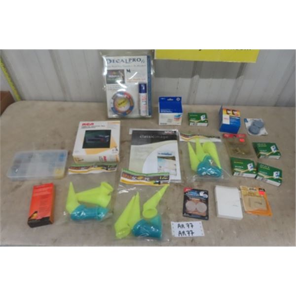 Box of Goodies !: Cable Converter Box, Decal Pro, Printer Ink, Bead Scopes, Assorted Hardware