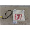 Image 1 : Luma Cell Exit Sign with 2 Emergency Lights 2.5" x12"x 12"