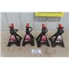 Image 1 : Set of 4 Motomaster 2 Ton Axle Stands