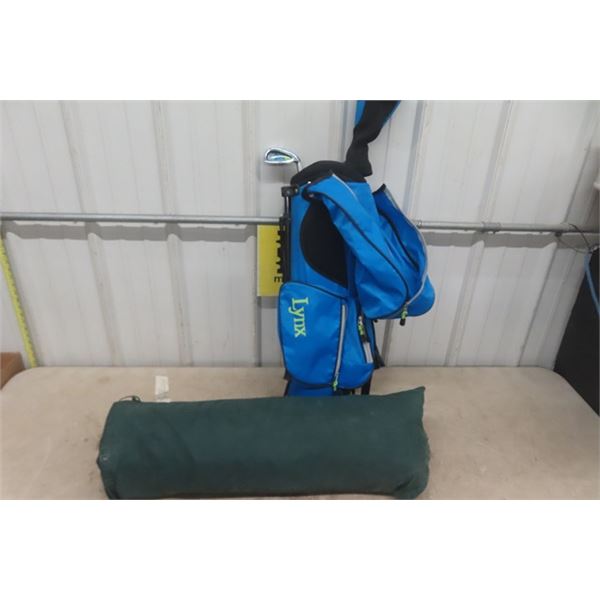 Lynx Junior Golf Bag + Couple Clubs , Tent in a  Bag