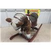 Image 2 : Children's Wood + Plush Horse Rocker