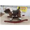 Image 3 : Children's Wood + Plush Horse Rocker
