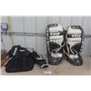 Image 1 : Louisville 34" TPS Goalie Pads - Sherwood Chest + Arm Protector