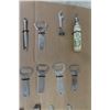 Image 2 : Lot of 27 Vintage Bottle openers ; Drewry's 2 Way, Carlings, Labatts plus more