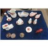 Image 1 : Assorted Bone China Items; Ducks, Vase, Creamer, Salt + Pepper Shakers plus more 