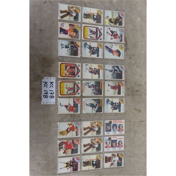 27 OPC 1978 Hockey Cards