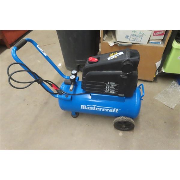 Mastercraft 1.5 HP Air Compressor - Works