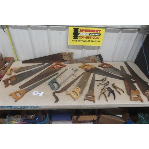 Hand Saws + Saw Sets