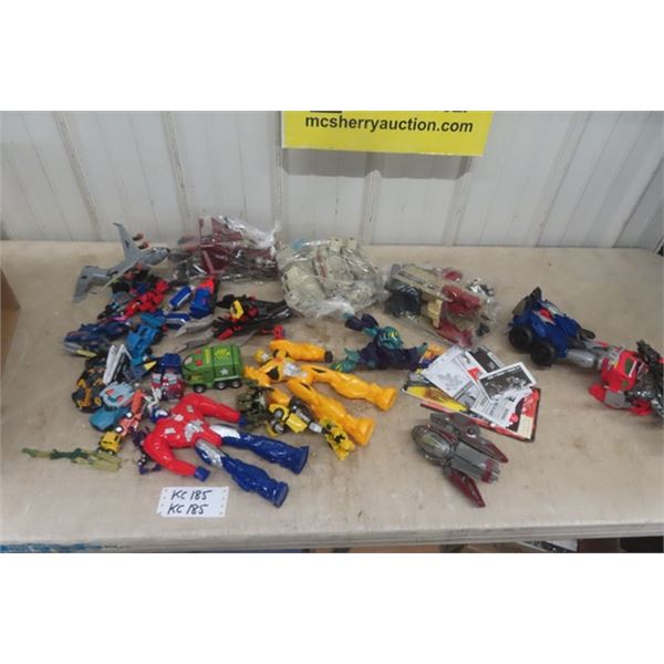 Assorted Lot of Transformer Toys
