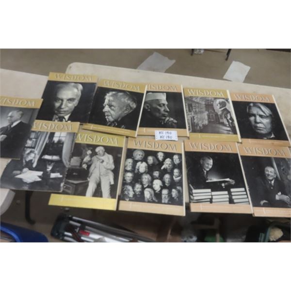 Wisdom Magazines + Books Circa 1960