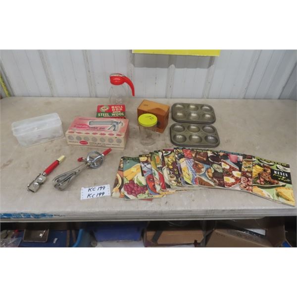 Mid Century Kitchen Accessories + Cookbooks