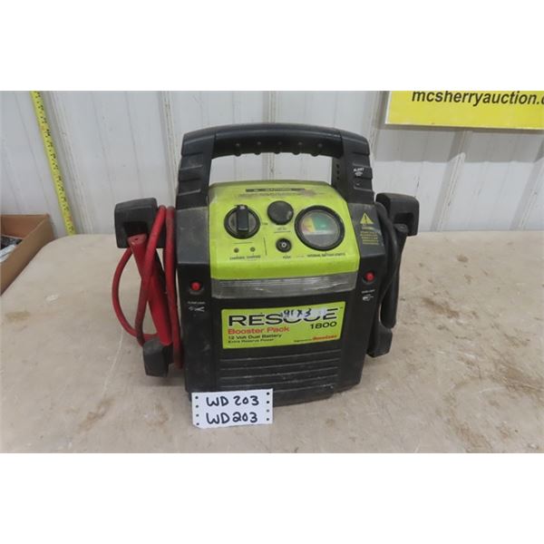 Rescue 1800 Booster Pack 12V Dual Battery