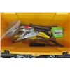 Image 4 : DeWalt 18V Cordless Drill with Charger + Battery + Case - Tested & Mastercraft Tool box with Assorte