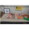 Image 1 : Box of Maxim Magazines, Marilyn Monroe Framed Picture 14" X 14" 