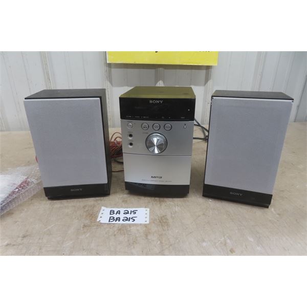 Sony MP3 Micro HiFi Component Stereo with Speakers