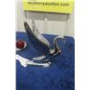 Image 4 : Swan Hood Ornament 6" x 8"  in Excellent Condition + Tail Light & Brightwork Hood Ornament Book