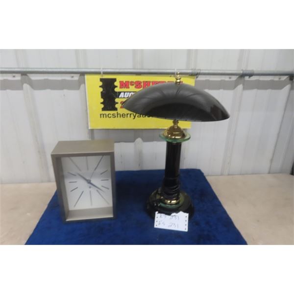 Table Lamp + Umbra Clock