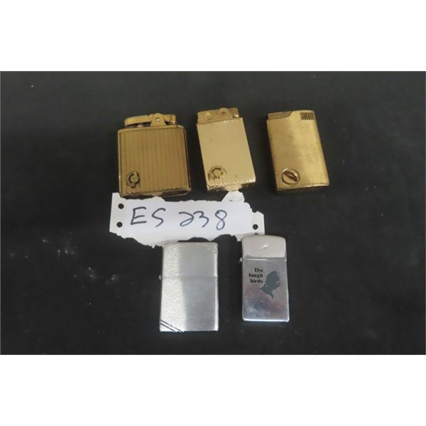 3 Musical Lighters + 2 Zippos - 5 Total 