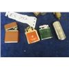 Image 2 : 2 Bullet Lighters; Aver, Ultima + Slide Lighter & 4 Others ; Champion, Japan, Fire Fly