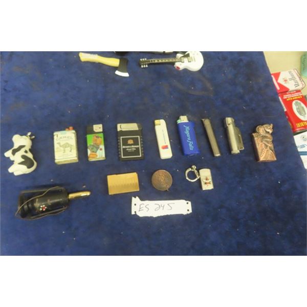 13 Character Lighters - some with Advertising