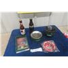 Image 1 : Skoal Spatoon, Export 'A' Ashtray, Coca-Cola Ashtray, Camel Ashtray + Molson Canadian Lighter, Coca-