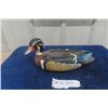 Image 1 : Carved Wood Duck Decoy 4.5" x 6" x 12" 