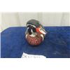 Image 3 : Carved Wood Duck Decoy 4.5" x 6" x 12" 