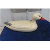 Image 3 : Carved Wood Snow Goose Decoy  6" x 8" x 17"
