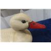Image 4 : Carved Wood Snow Goose Decoy  6" x 8" x 17"