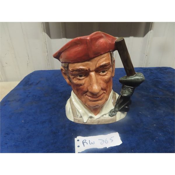 Royal Doulton Toby Mugs 1962 Blacksmith 4.5" x 7" x 7.5" 