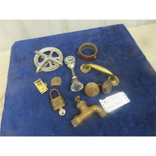 Repurpose Items; Door Hardware, Padlocks, Taps, Pulley Brass