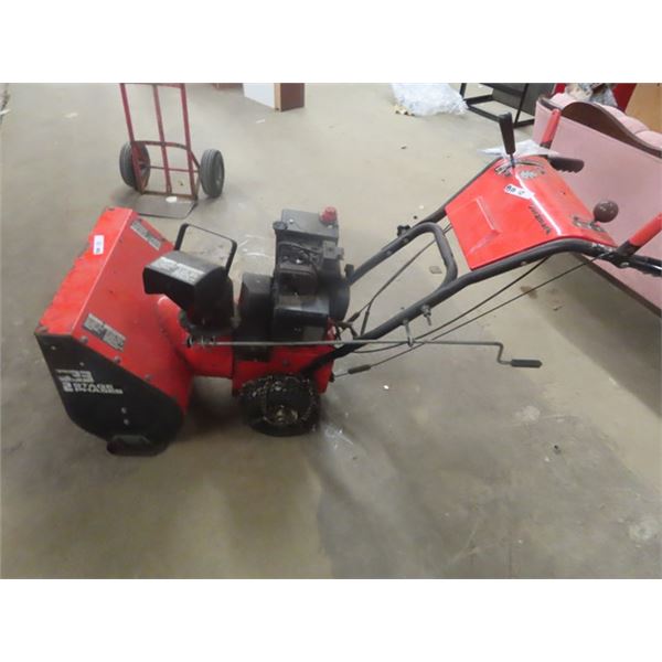 Duramark 5 HP 23" Snowblower - only used once  since 2020- After Fuel + Carb was Cleaned - Last Pict