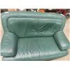 Image 2 : Leather Style Love Seat 60" Wide 