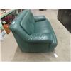 Image 3 : Leather Style Love Seat 60" Wide 