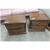 Image 2 : 5 pc Bedroom Suite: Dresser with Mirror 19"×31"×64" , Tall Dresser 19"×37"×45", 2 Night Stands 17"×2