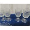 Image 4 : Irish Herringbone Set of 6 Glasses + Tray/ Platter