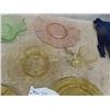 Image 2 : 6 Depression Glass Items: Trays, Bowls , Glasses