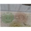 Image 3 : 6 Depression Glass Items: Trays, Bowls , Glasses