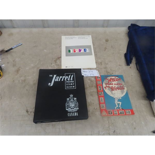 3 Stamp Books With Plenty of Stamps