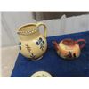 Image 4 : Pottery Pitcher Tea Pot, Cream + Sugar Set plus more