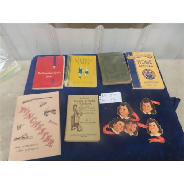 Winchester Reproduction 1926-27 Catalogs, School Books, Recipes + Cardboard Dionn Sister