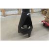 Image 2 : Black Metal Outdoor Chiminea 64" Tall