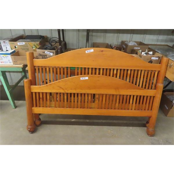 Pine Headboard + Footboard - 66" Wide