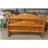 Image 1 : Pine Headboard + Footboard - 66" Wide